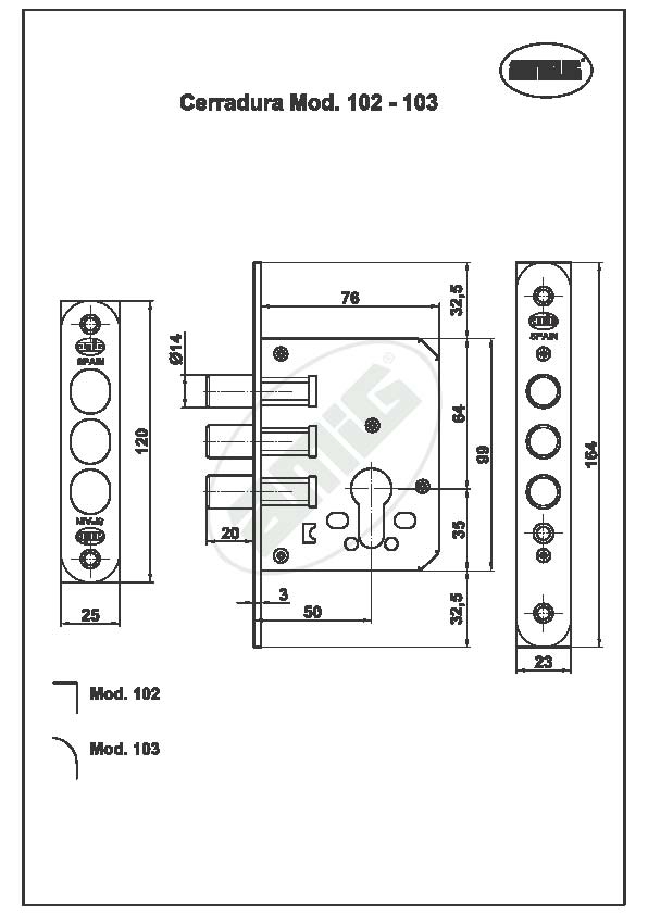 Medidas cerradura 102-50