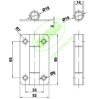 Croquis bisagra 8200