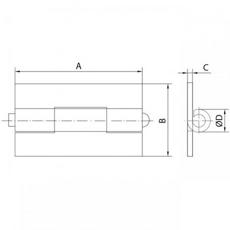 Croquis bisagra libro 100x58