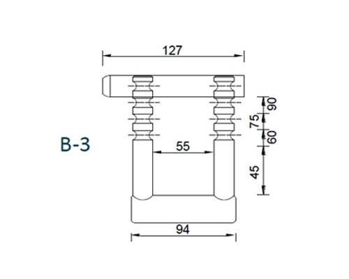Mediidas B-3 corto