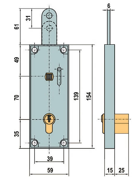 Medidas cerradura 5512