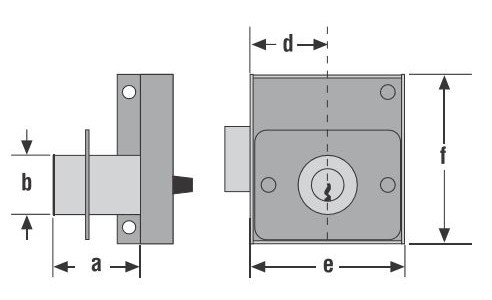 Medidas cerradura Mod.38