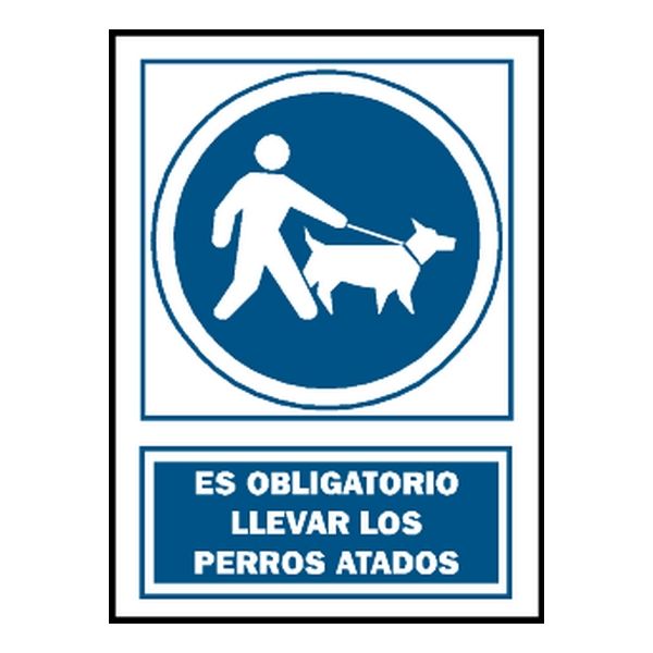CARTEL LLEVAR LOS PERROS SUJETOS