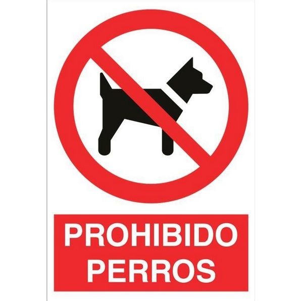 CARTEL PROHIBIDO PERROS