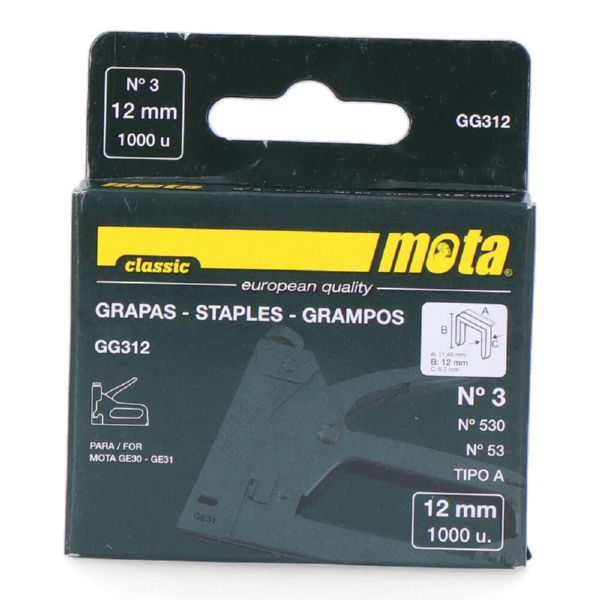 1000 GRAPAS DE 530/12 mm.
