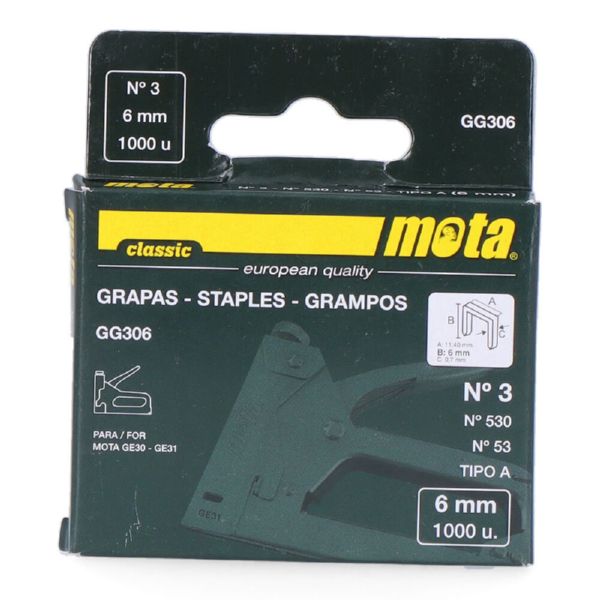 1000 GRAPAS DE 530/6 mm.