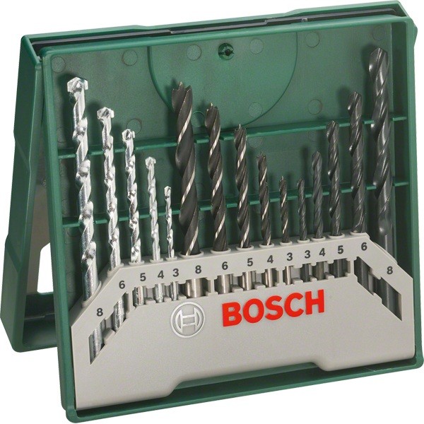 JUEGO BROCAS HSS-PIEDRA-MADERA 15 PZ