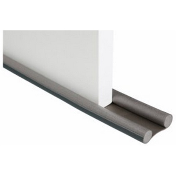 BURLETE BAJO PTA 95CM DOBLE ROLLO PVC GRIS
