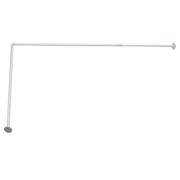 BARRA BA&Ntilde;O CURVA EXTENSIBLE 80X90-180 BLANCA