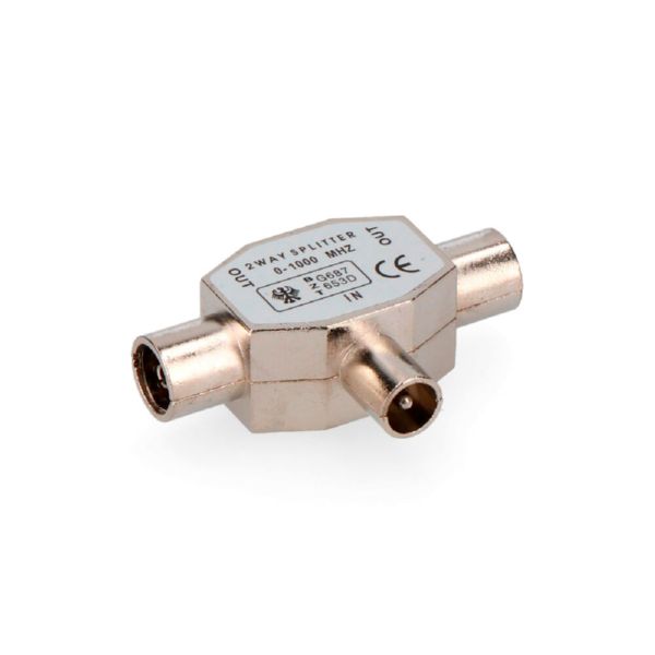 ADAPTADOR REPARTIDOR TV 1M 2H 