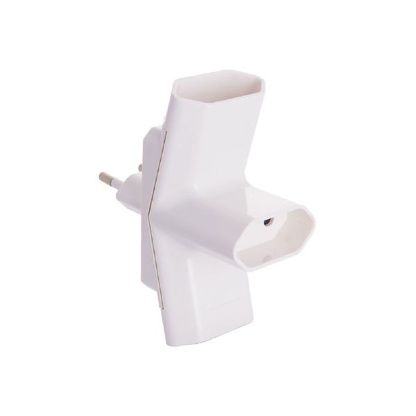 ADAPTADOR TRIPLE 10A 4mm. SIN TT - 1205