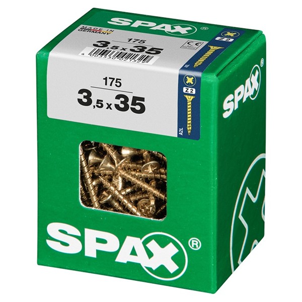 CAJA BRICO TORNILLO BICROMATADO 3.5X35 175-T