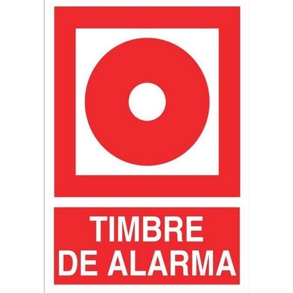 CARTEL LUMINISCENTE PULSADOR DE ALARMA 125X190 COFAN