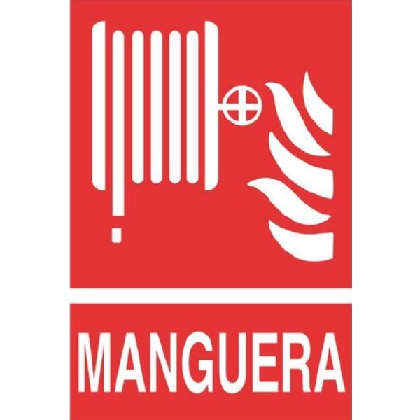 CARTEL MANGUERA INCENDIO 210X297 LUMINISCENTE COFAN