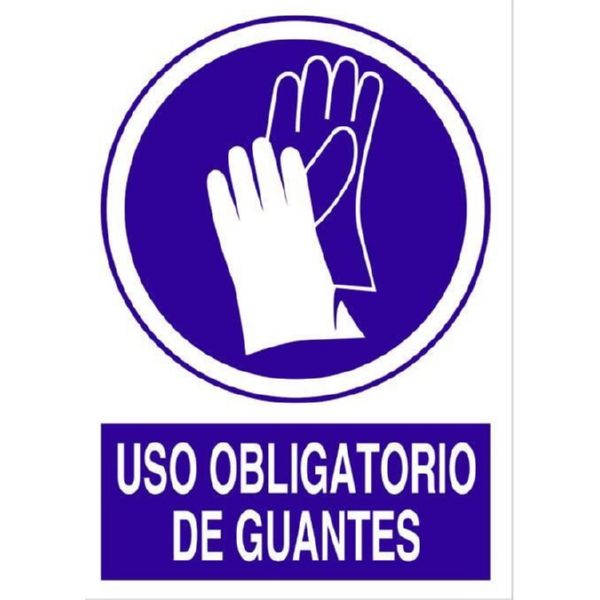 CARTEL OBLIGATORIO USO DE GUANTES 210X297 COFAN