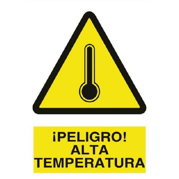 CARTEL PELIGRO ALTA TEMPERATURA 210X297 COFAN 