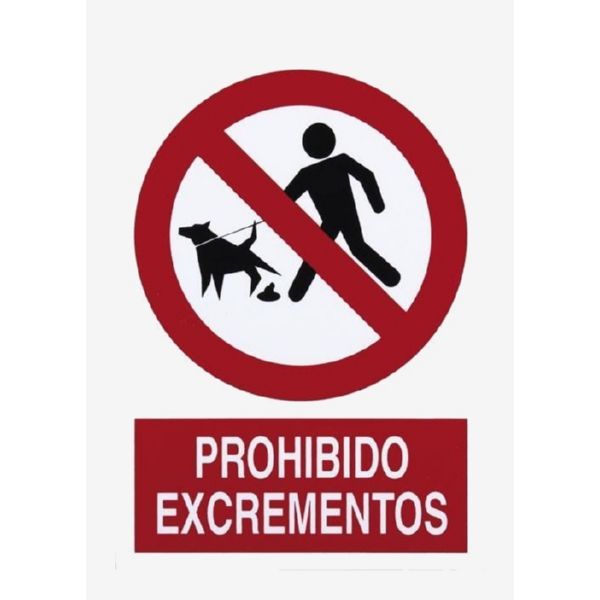 CARTEL PROHIBDO EXCREMENTOS 297X210