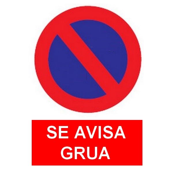 CARTEL SE AVISA GRUA 297X210 COFAN