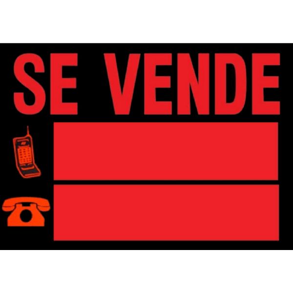 CARTEL -SE VENDE- 55X35