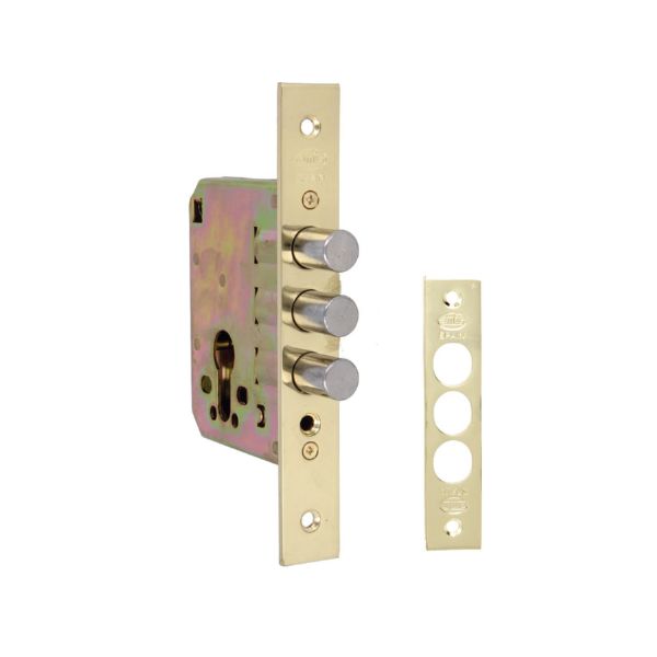 CERRADURA EMBUTIR LATON MOD.102 - 50 AMIG