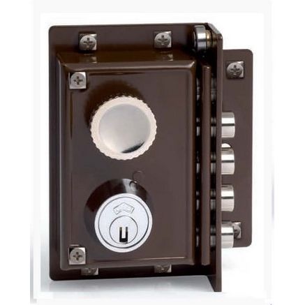 CERRADURA SEGURIDAD C.G.S. 5240 DERECHA GOLPE y LLAVE JIS