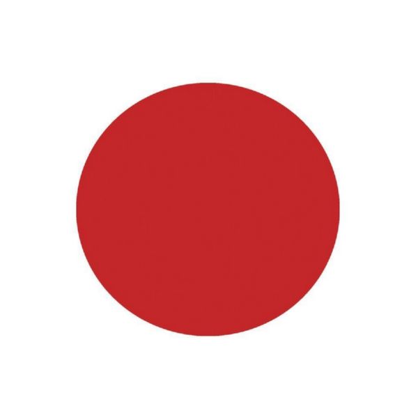 CIRCULO ADHESIVO ROJO 10CM.
