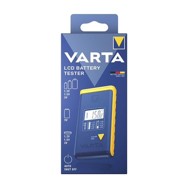 COMPROBADOR TESTER PILAS VARTA DIGITAL LCD 891