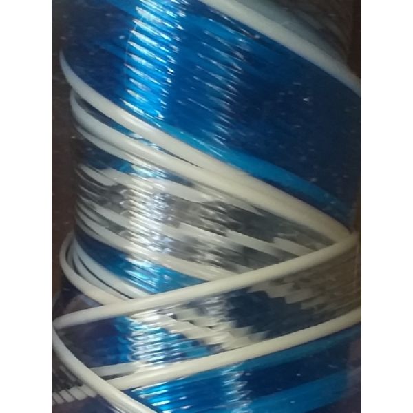 CORTINA CINTAS ALMADA AZUL 90X210