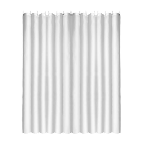 CORTINA DUCHA TELA BLANCA 180X200 CM.