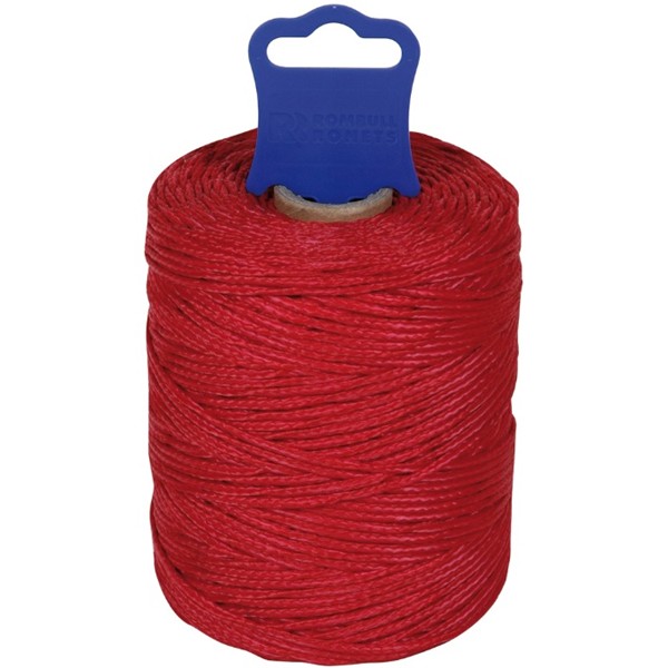 BOBINA HILO POLIPROPILENO ROJO 100m.