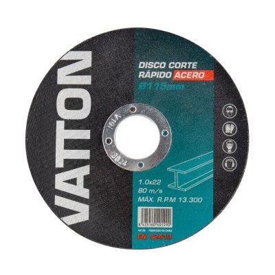 DISCO CORTE INOX STANDARD 115X1mm VATTON