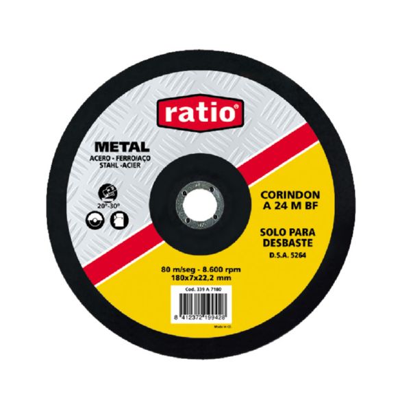 DISCO DESBASTE METAL 178X8 