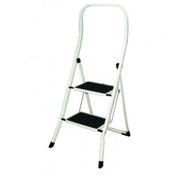 ESCALERA 2 PELDA&Ntilde;OS CON BARANDILLA ALTA