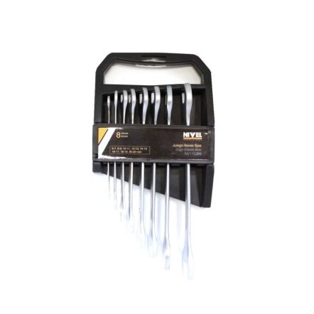 JUEGO LLAVE FIJA PLANA 06-07 A 20-22MM C.V. 8 PZ