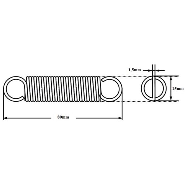 MUELLE FUERTE TRACCION 80X15X2.5