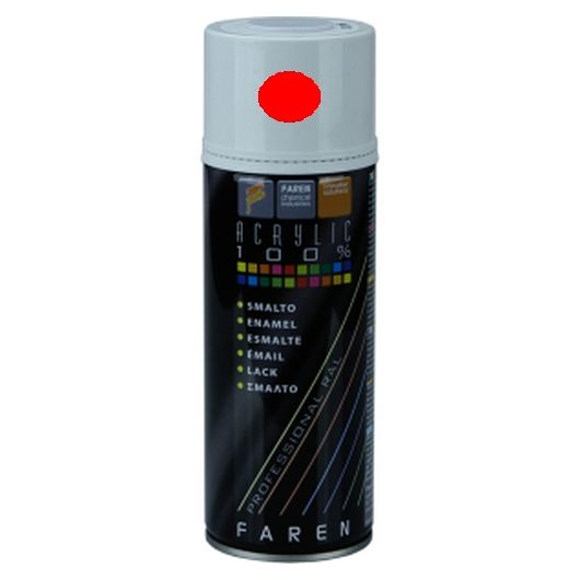 PINTURA ESPRAY ACRYLIC ROJO TRAFICO 400ML.FAREN