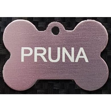 PLACA HUESO MASCOTA DE 35mm (GRABADO 1 CARA)