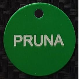 PLACA MEDALLA MASCOTA DE 25mm (GRABADO 2 CARAS)