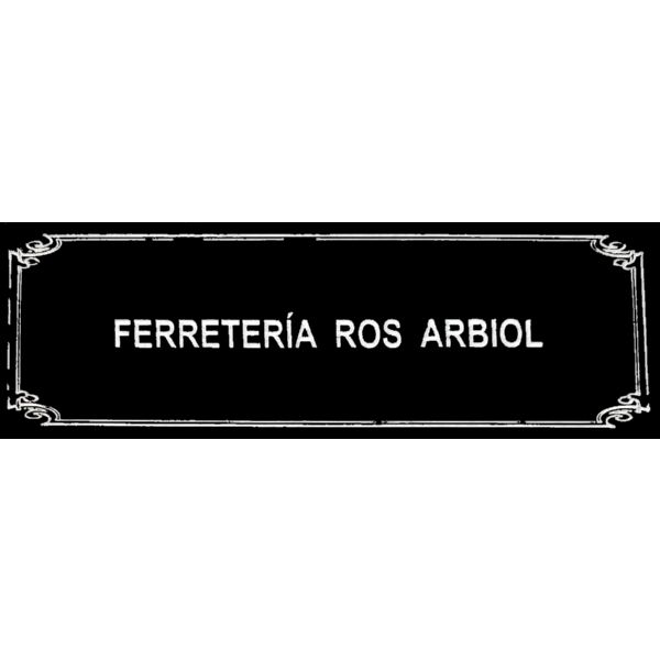 PLACA PUERTA ABS 120X40 NEGRA