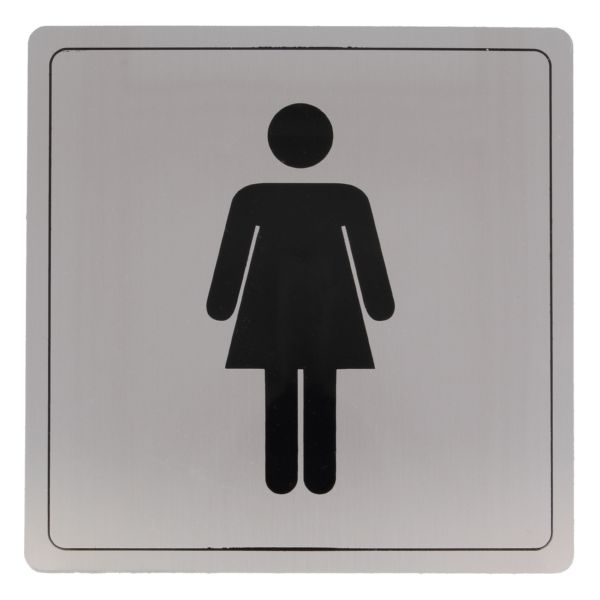 PLACAS SE&Ntilde;ALIZACI&Oacute;N ADHESIVAS MUJER INOX 140X140