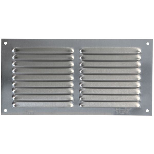 REJILLA ALUMINIO 20X10 PLATA