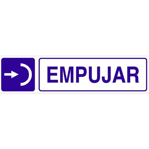 SE&Ntilde;AL ADHESIVA "EMPUJAR" CON DIBUJO COFAN