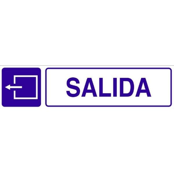 SE&Ntilde;AL ADHESIVA "SALIDA" CON DIBUJO COFAN