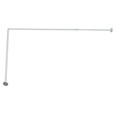 BARRA BA&Ntilde;O CURVA EXTENSIBLE 80X90-180 BLANCA