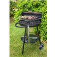 BARBACOA CARBON REDONDA 46CM. CON RUEDAS NATUUR
