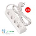 BASE 4 TOMAS CON CABLE 3X1.5 3m.