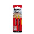 BLISTER 2 HOJAS SIERRA CALAR MADERA FINA 100mm KWB