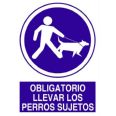CARTEL LLEVAR LOS PERROS SUJETOS