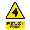 CARTEL PRECAUCION PERROS 210X297 COFAN