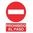 CARTEL PROHIBIDO EL PASO 297X210 COFAN